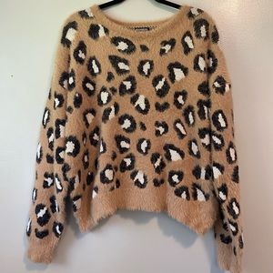 express leopard sweater